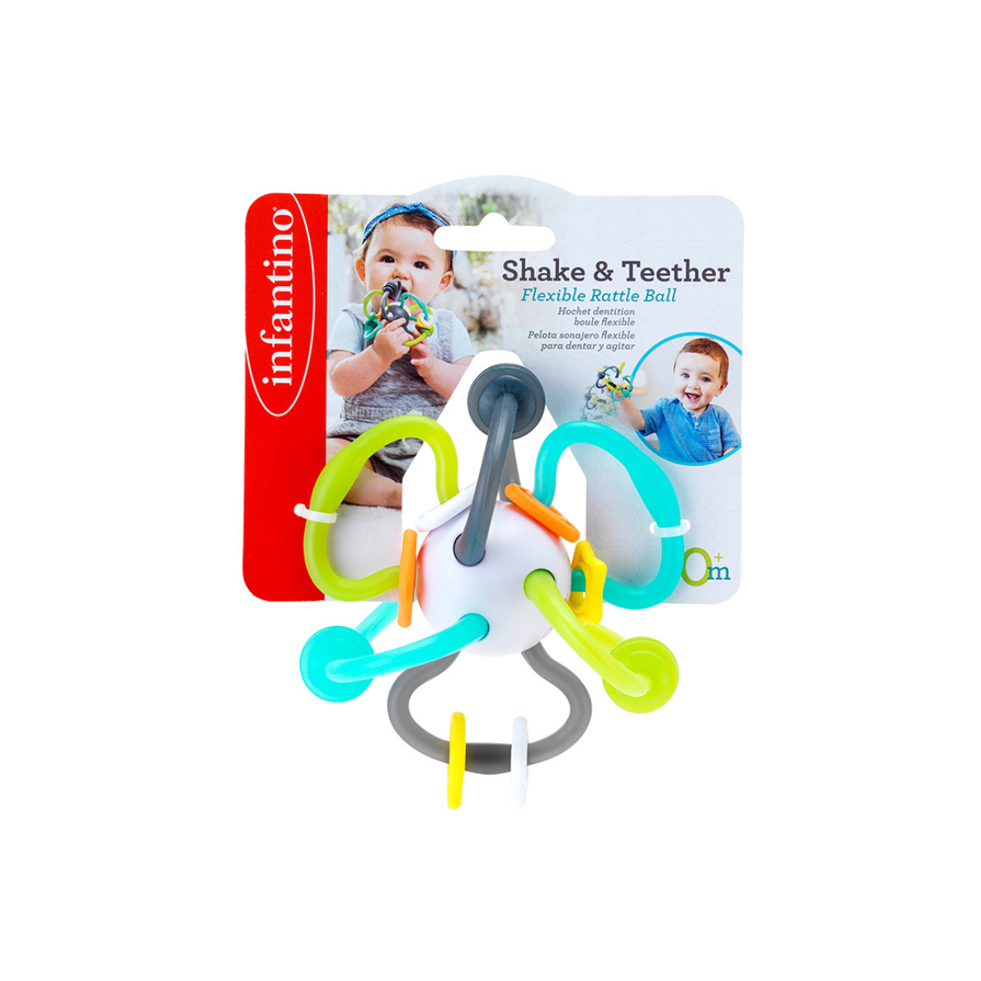 BÓNG GẶM NƯỚU KIÊM ĐỒ CHƠI CHO BÉ - MÀU XANH