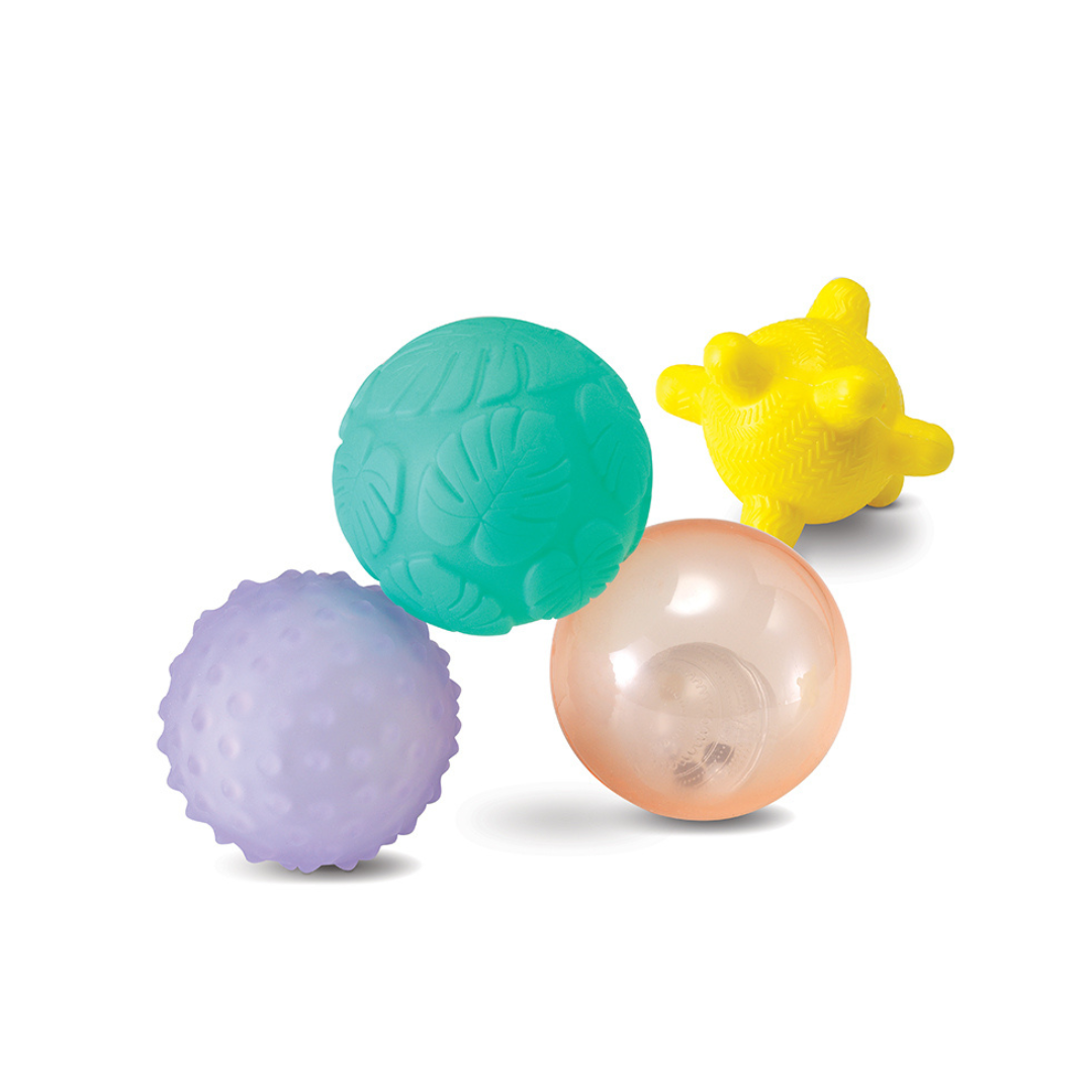 Đồ Chơi Kích Thích Giác Quan Kèm Nhạc Cho Bé - Set 4 Bóng