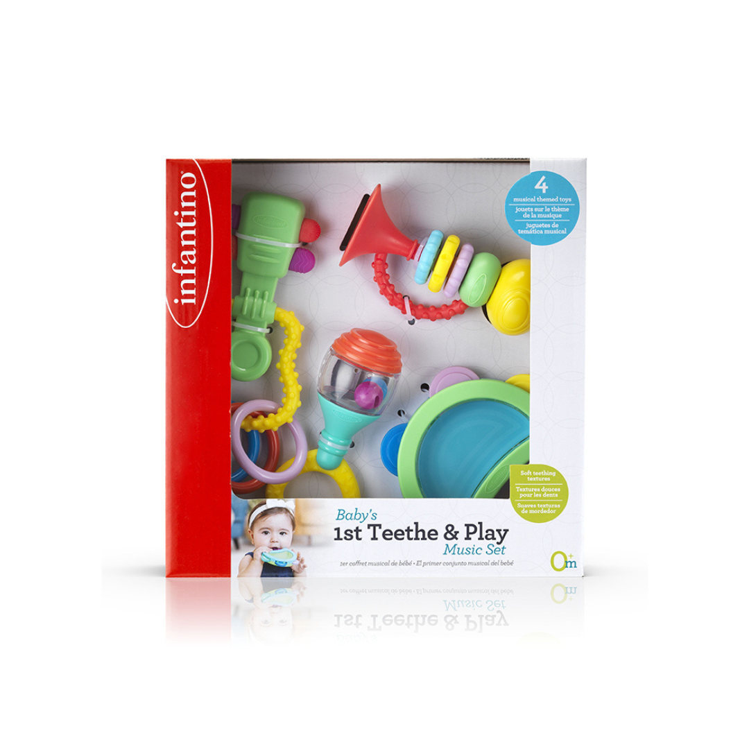 Set Đồ Chơi Kiêm Gặm Nướu Chủ Đề Nhạc Cụ - Baby's 1st Teethe And Play Music Set