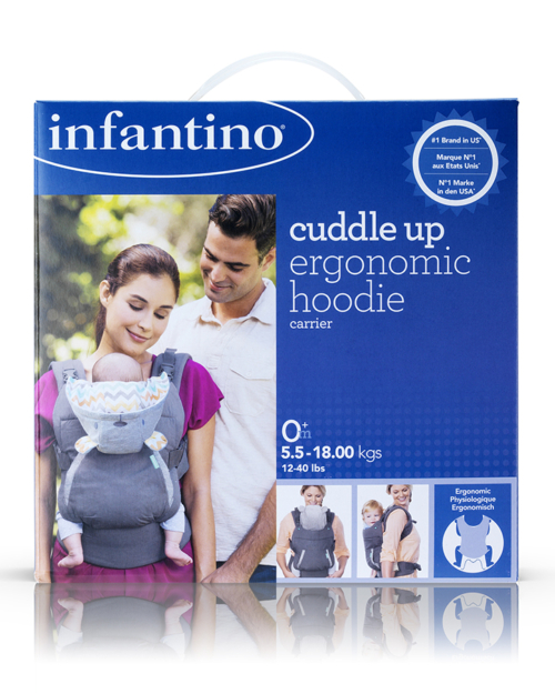 Địu Trợ Lực Kèm Mũ Cho Bé - Cuddle Up Ergonomic Hoodie Carrier